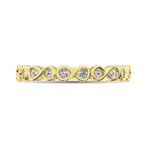 Diamond 1/5 Ct.Tw. Stack Band in 14K Yellow Gold